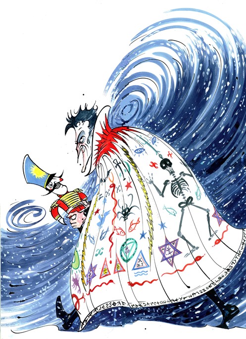 article thumb - English National Ballet – The Nutcracker, Drosselmeyer and Nutcracker character design © Gerald Scarfe
