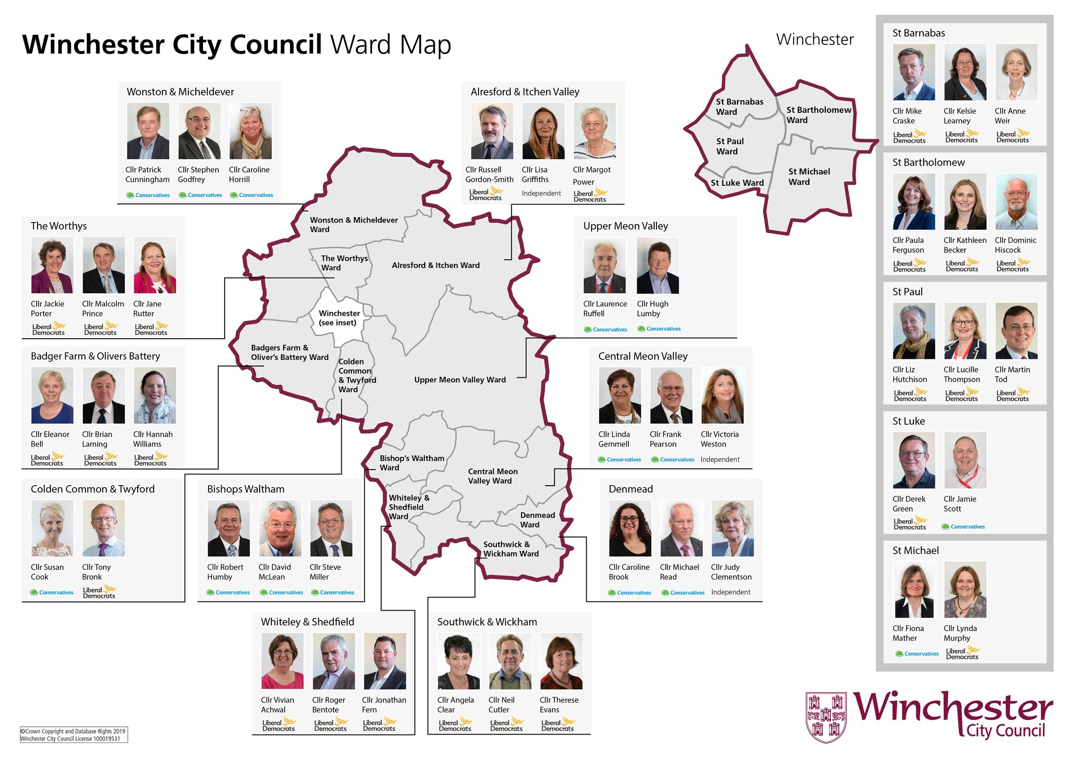 Ward Map Winchester City Council