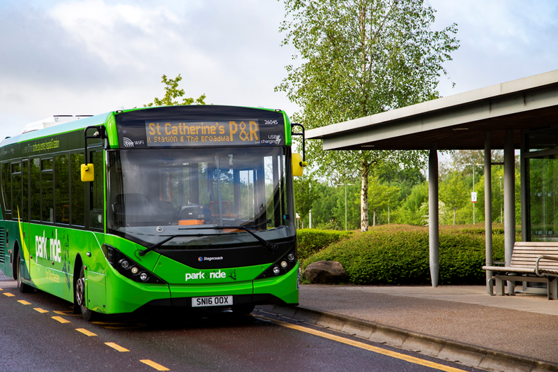 Winchester Park and Ride bus